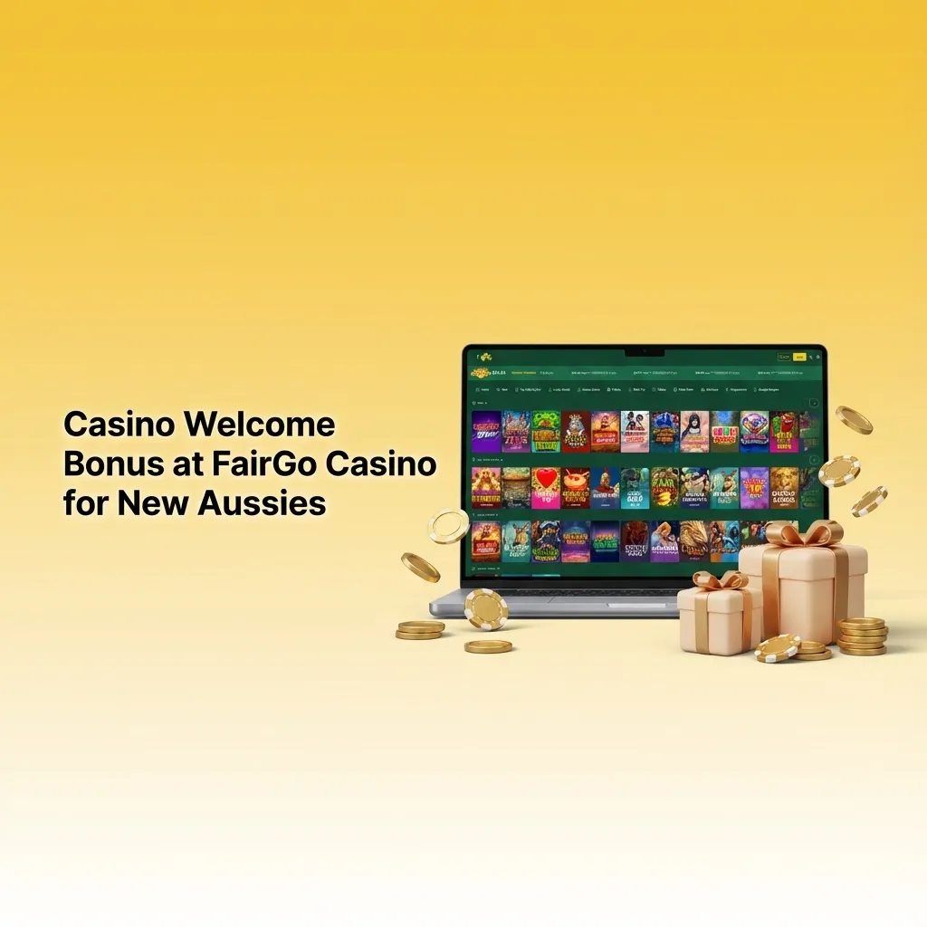 FairGo Casino promo banner showing 100% welcome bonus up to AU$1,000 for new Australian players on first five deposits