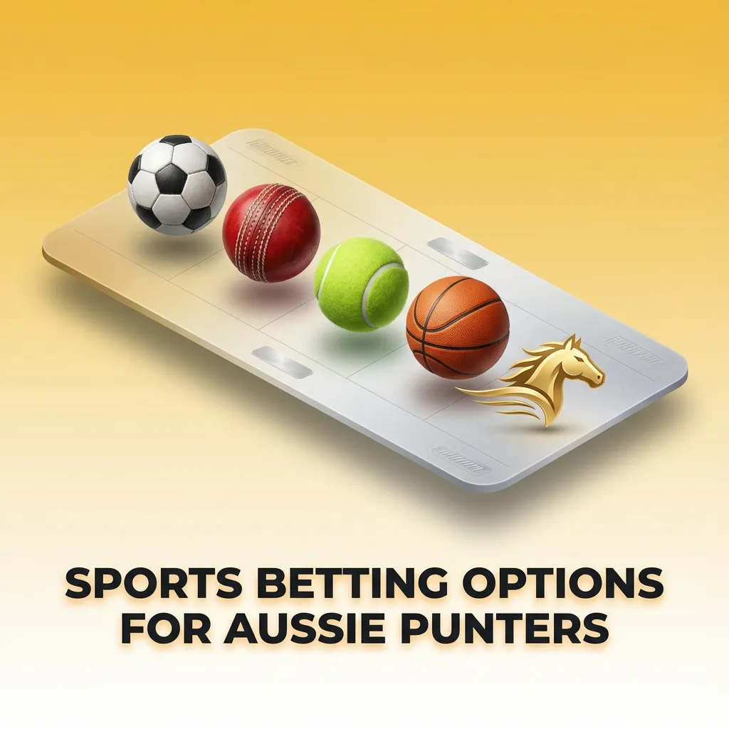 Illustration of Aussie sports betting options across rugby, AFL, cricket, soccer, tennis, basketball and more