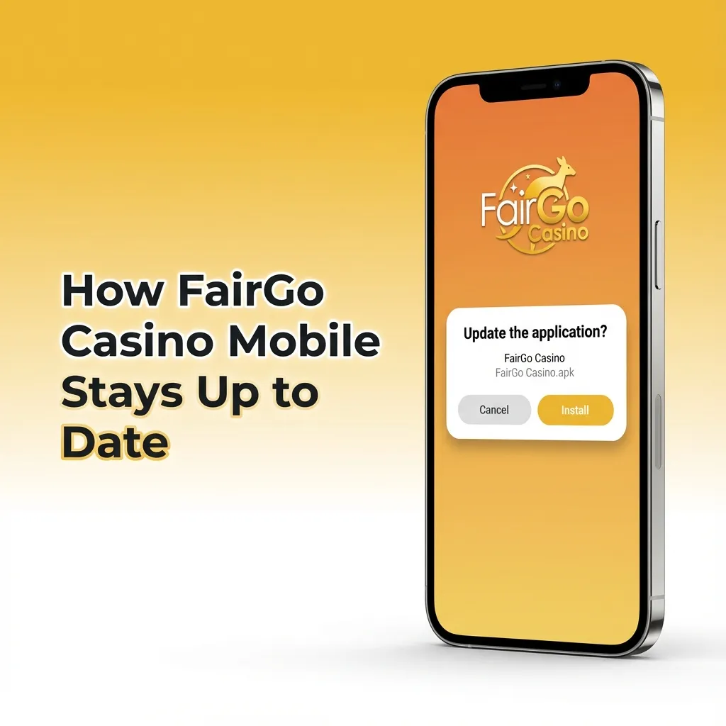 Smartphone screen showing FairGo Casino PWA loading latest games and updates without app installs or manual updates