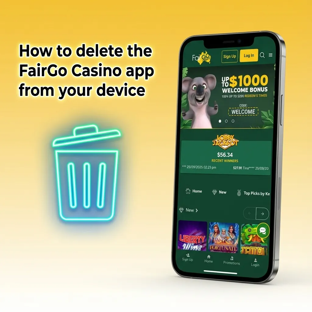How to delete the FairGo Casino app from your device