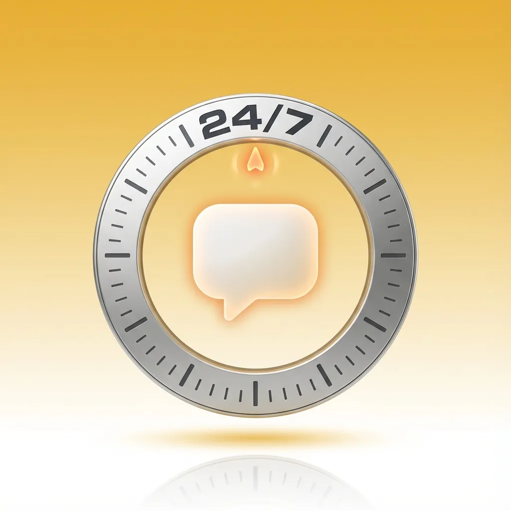 Illustration of FairGo Casino live chat window showing 24/7 support message and a player asking for quick help while playing