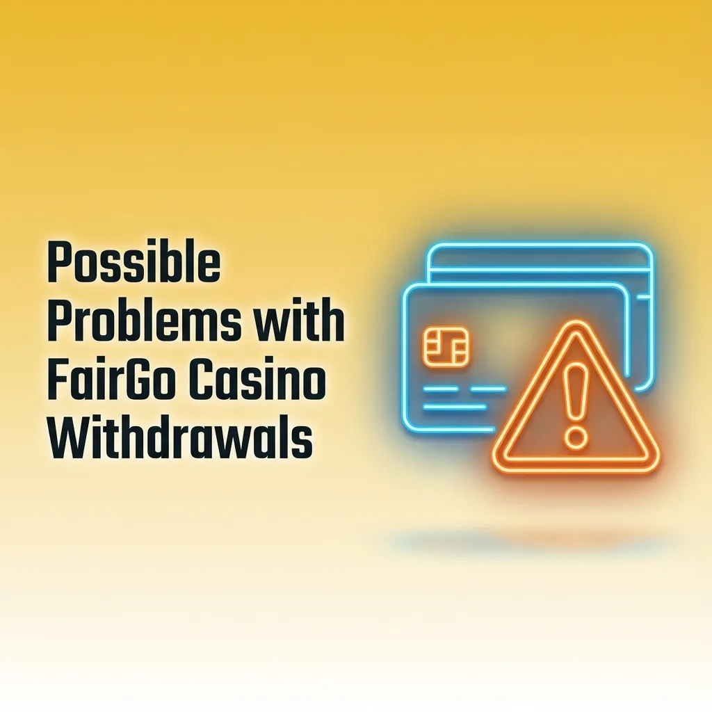 Illustration of FairGo Casino withdrawal issues like verification, payment errors, wagering rules and bank declines.