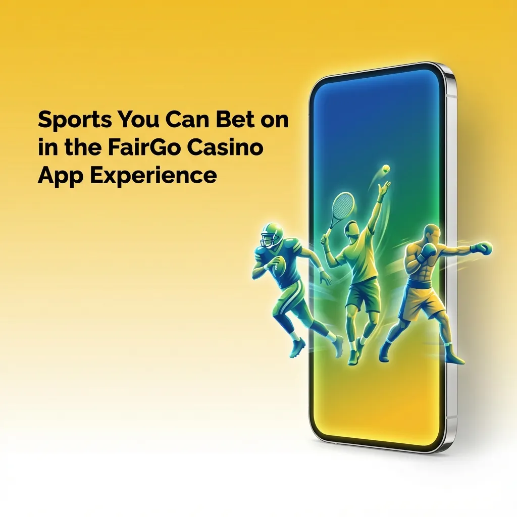 FairGo Casino app screen showing icons for rugby, AFL, soccer, cricket, tennis, basketball, NFL, ice hockey, and esports betting