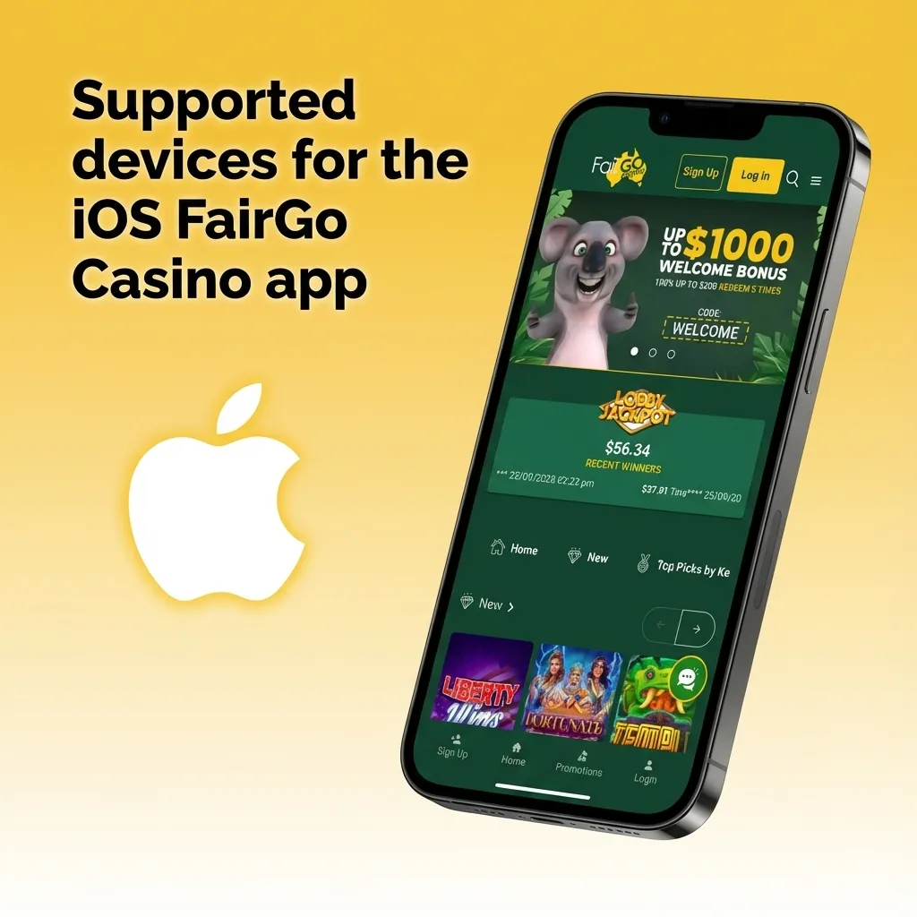 Supported devices for the iOS FairGo Casino app