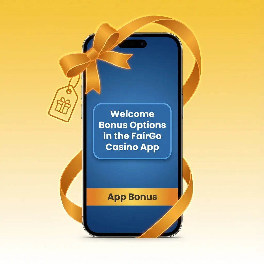 FairGo Casino app screen showing choice between sports free bet and AU$1,000 casino welcome bonus package
