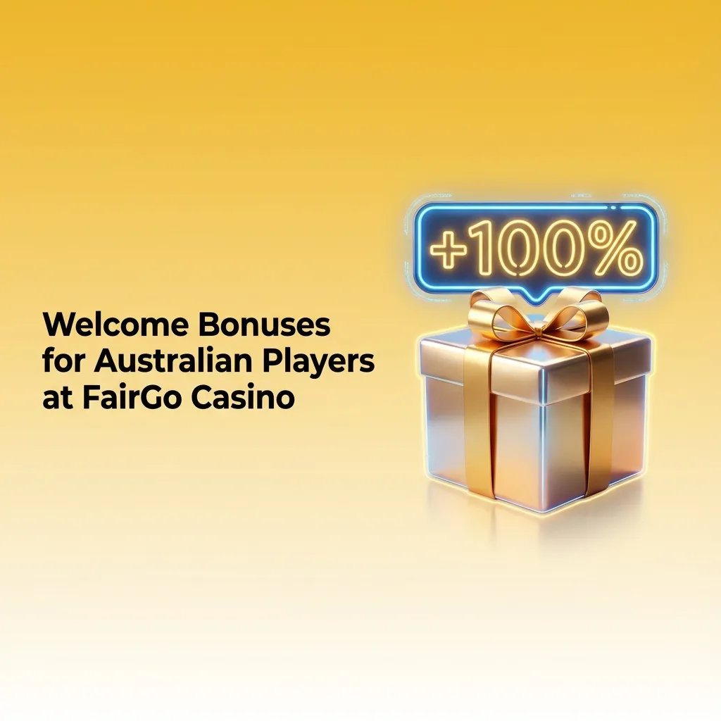 FairGo Casino promo banner: 100% welcome bonus up to AU$200 on first five deposits for Australian players